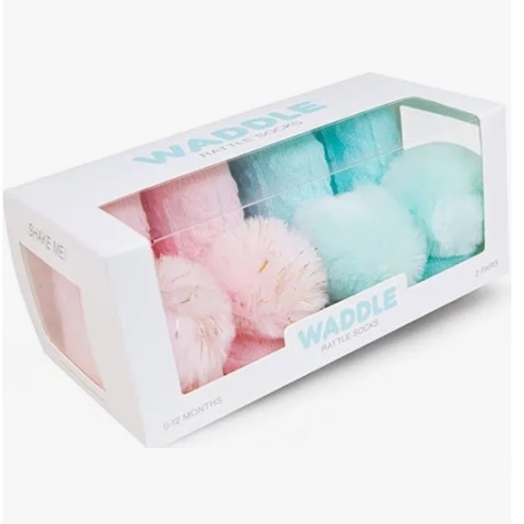 Pom Pom Rattle Socks (0-12 months) - Picture 8 of 8